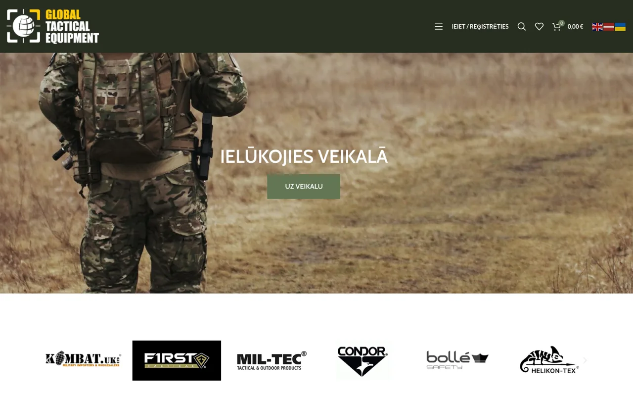 Global Tactical mājaslapa - ROIS izstrāde