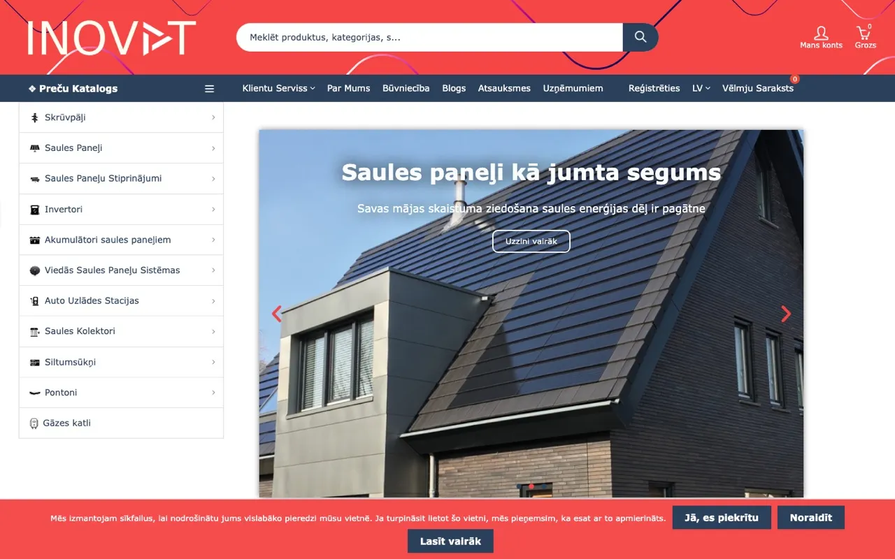 Inovat mājaslapa - ROIS izstrāde