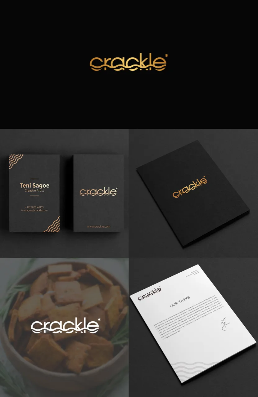 Crackle - zīmola identitāte - ROIS grafiskais dizains